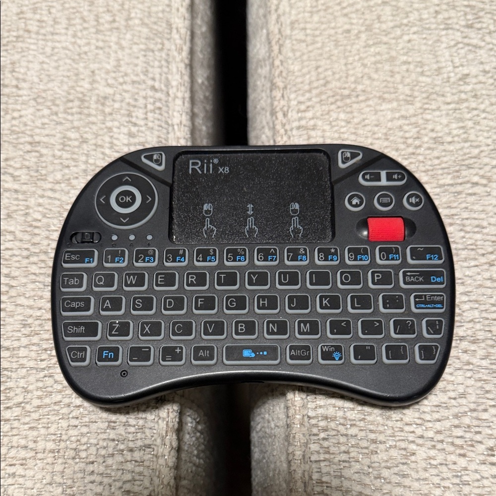 Rii X8 Mini Wireless Keyboard with Touchpad - Black
